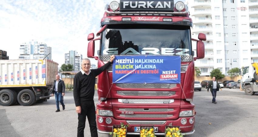 Mezitli Belediye Başkanı Neşet Tarhan, acil yardım çalışmalarına katkı sağlamak