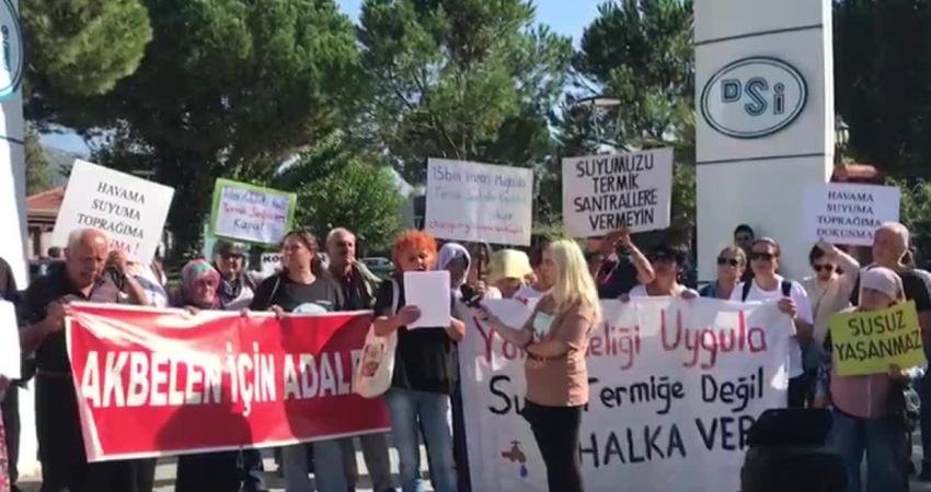 Muğla Çevre Platformu (MUÇEP) çağrısıyla Devlet Su İşleri (DSİ) Muğla