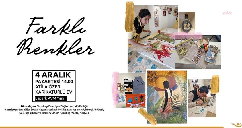 Tepebaşı Belediyesi merkezlerinde çalışmalara katılan özel bireylerin elinden çıkan eserler,