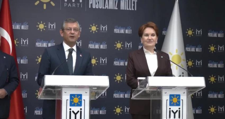 CHP Genel Başkanı Özgür Özel, bugün İYİ Parti Genel Başkanı