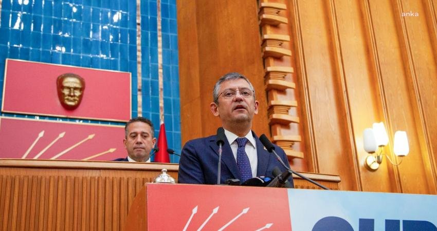 CHP Genel Başkanı Özgür Özel, "Partimizin olağanüstü grup toplantısında yargıda