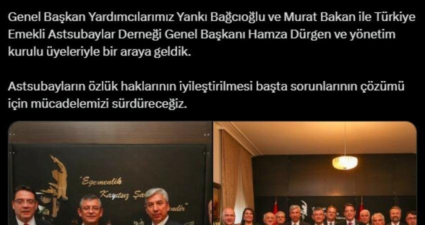 CHP Genel Başkanı Özgür Özel, CHP Genel Başkan Yardımcıları Yankı