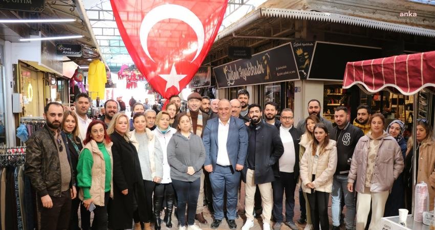 Söke Belediye Başkanı Mustafa İberya Arıkan, güne ilçenin merkez çarşı