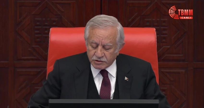 TBMM Genel Kurulu’nda bugün birleşimi yöneten TBMM Başkanvekili Celal Adan’ın