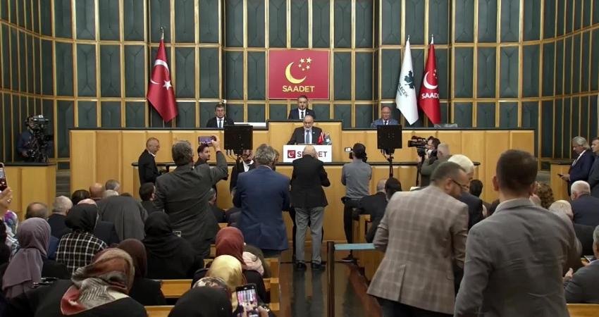 Saadet Partisi Genel Başkanı Temel Karamollaoğlu, Filistin üzerinden iktidarı eleştirerek,