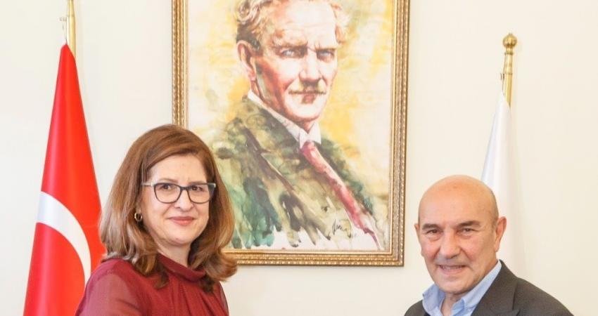 İzmir Büyükşehir Belediye Başkanı Tunç Soyer, Romanya’nın İzmir Başkonsolosu Mioara