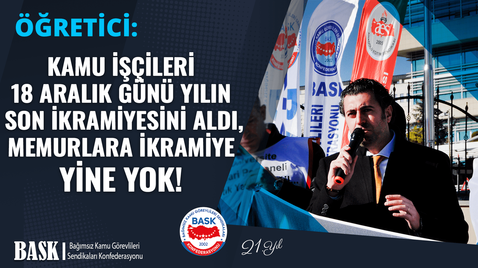 BASK ve AES Genel Başkanı Mehmet Alper ÖĞRETİCİ, yaptığı basın