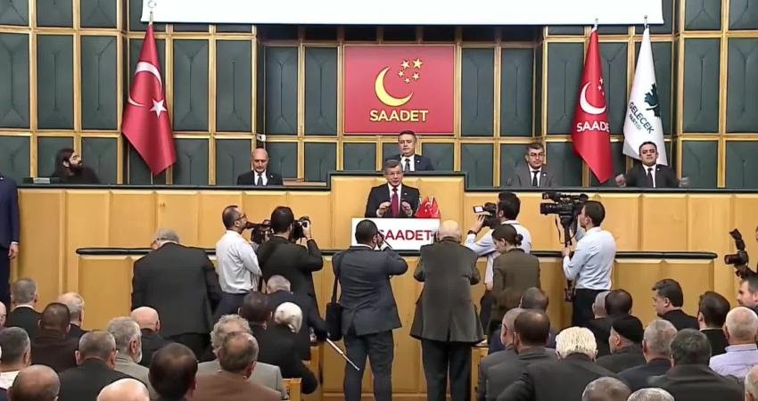 Gelecek Partisi Genel Başkanı Ahmet Davutoğlu, Saadet Partisi-Gelecek Partisi TBMM