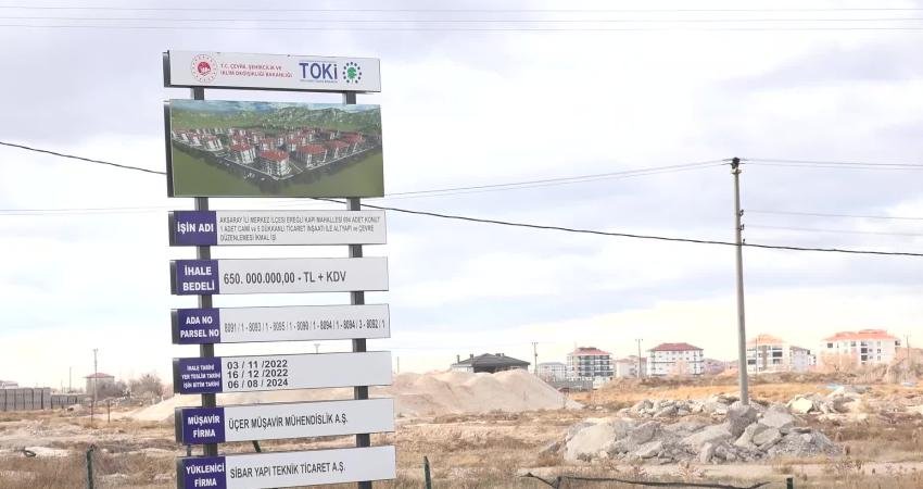 Aksaray'da Ereğlikapı Mahallesi ve İstiklal Mahallesi arasında yapımına 2017 yılında başlanan