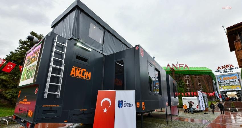 Ankara Büyükşehir Belediyesi atıl durumda olan tır dorsesini “Gezici Afet