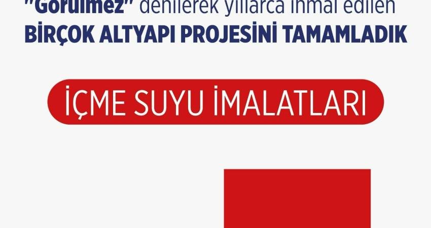 Ankara Büyükşehir Belediyesi, su ve kanalizasyon sorunlarını çözmek için altyapı