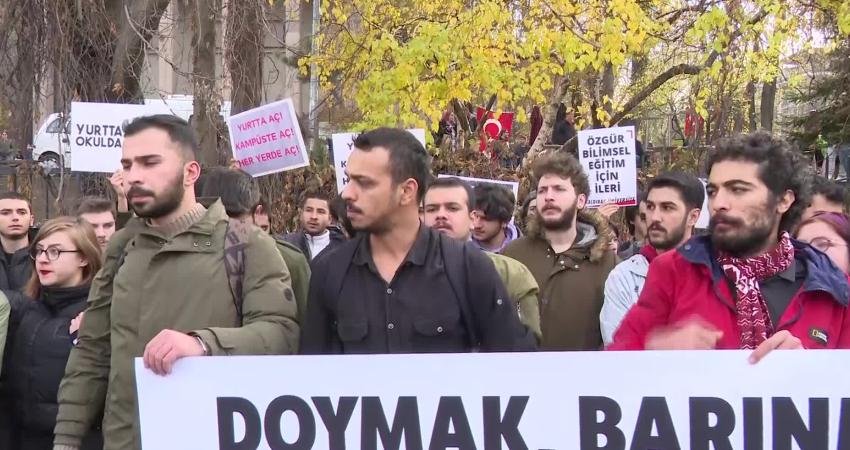 Ankara Üniversitesi Cebeci Kampüsü öğrencileri, "beslenme, barınma, ulaşım ve eğitim"