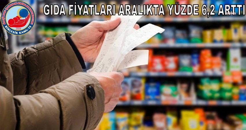 Birleşik Kamu İş, “Halkın Enflasyonu” araştırmasını yayınladı. Buna göre, aralık