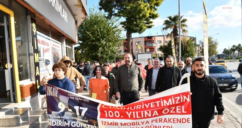 Çiğli Belediyesi’nin katkılarıyla İzmir Mobilya Pazarlamacıları Derneği (İZMOP) tarafından Cumhuriyet'in