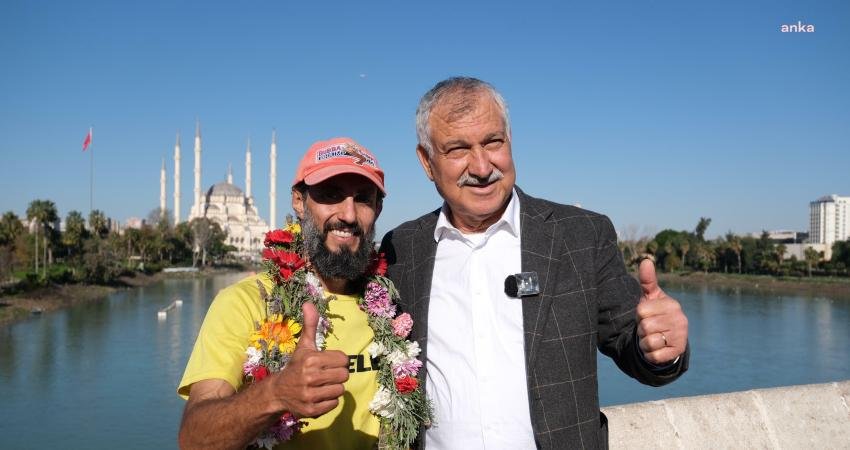 Fransız sporcu Claude Cazes, Türkiye’deki depremzedeler için 8 Ekim 2023 tarihinde ülkesinden