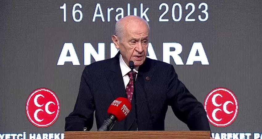 MHP Genel Başkanı Devlet Bahçeli, bugün Ankara'da partisinin İl Başkanları