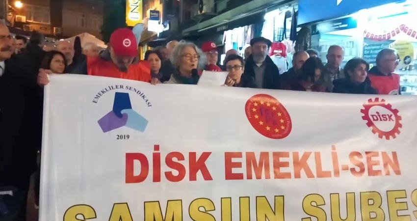 DİSK Emekli-Sen Samsun Şube Sekreteri Ayten Kutlu, “AKP iktidarının, bilinçli