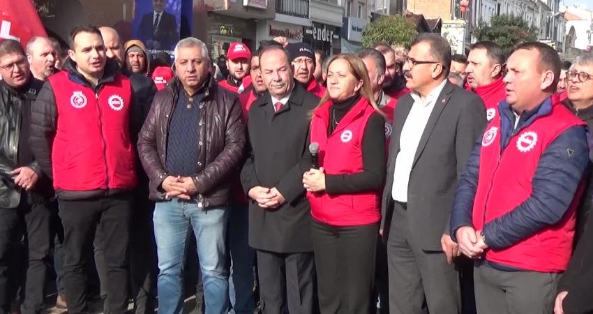 Devrimci İşçi Sendikaları Konfederasyonu (DİSK) Genel Başkanı Arzu Çerkezoğlu, asgari