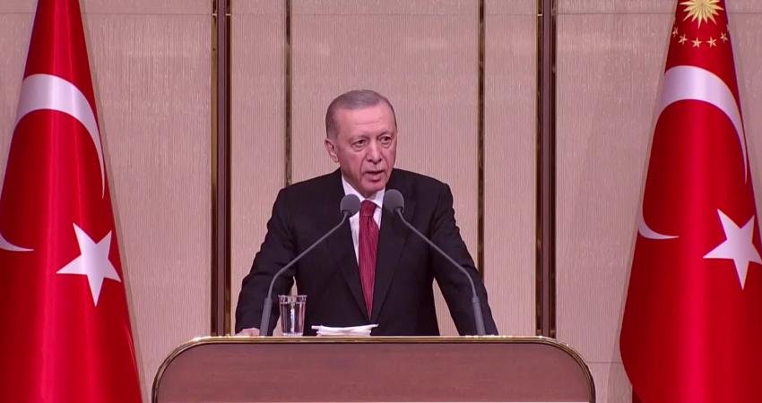 Cumhurbaşkanı Recep Tayyip Erdoğan, Cumhurbaşkanlığı'ndaki "Muhtarlar Toplantısı"nda; “Terör örgütü için