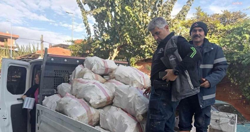 Germencik Belediyesi, soğuk havaların kendini hissettirmesiyle birlikte ilçe genelindeki ihtiyaç