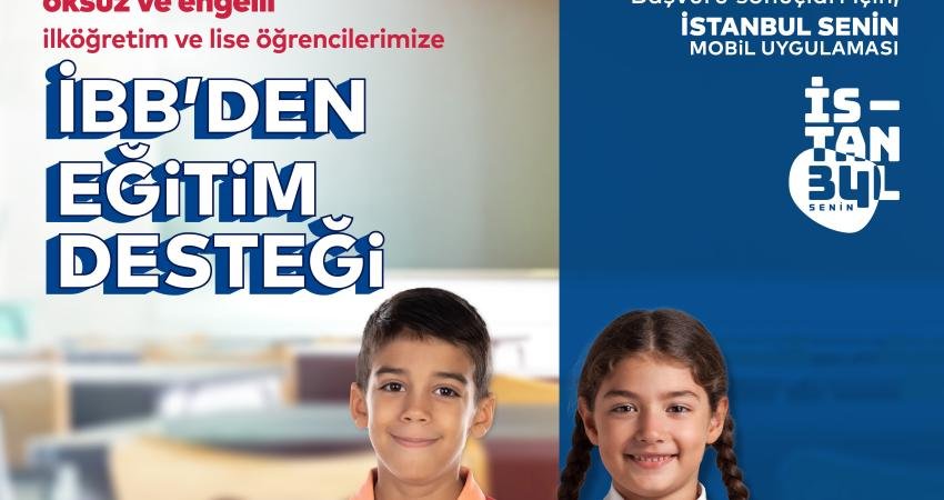 İstanbul Büyükşehir Belediyesi (İBB), ilköğretim ve lise seviyesinde eğitim gören