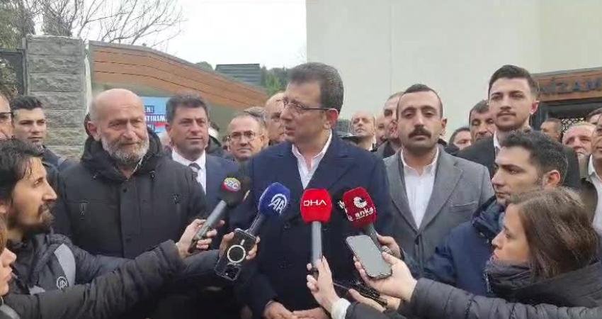 İstanbul Büyükşehir Belediye (İBB) Başkanı Ekrem İmamoğlu, henüz açıklanmayan belediye