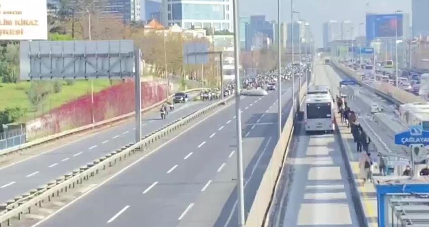 Yüzlerce moto kurye İstanbul’da, 30 Kasım’da Kennedy Caddesi Avrasya Tüneli