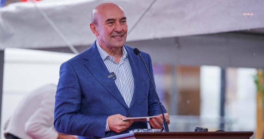 İzmir Büyükşehir Belediye Başkanı Tunç Soyer, İzmir Alsancak Limanı'nın Birleşik