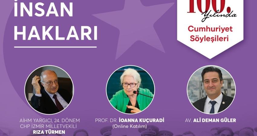 İzmir Büyükşehir Belediyesi tarafından düzenlenen Cumhuriyet Söyleşileri “Cumhuriyetin 100. Yılında