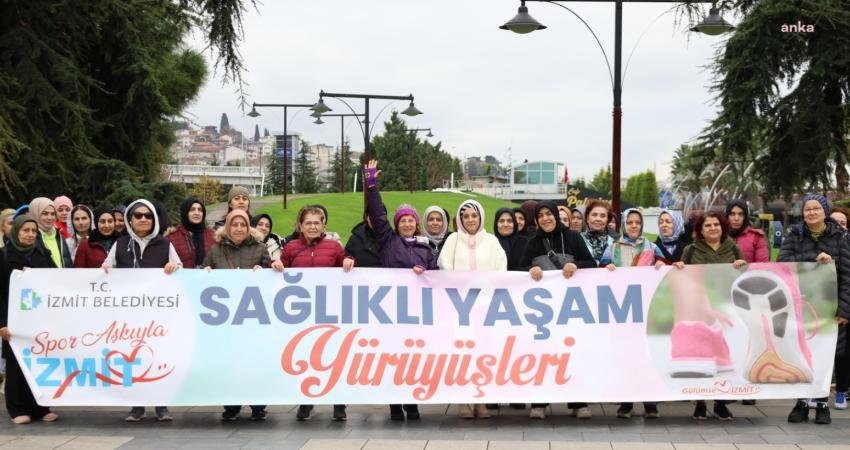 İzmit Belediyesi Spor İşleri Müdürlüğü’nün İzmitli kadınlara yönelik düzenlediği Sağlıklı