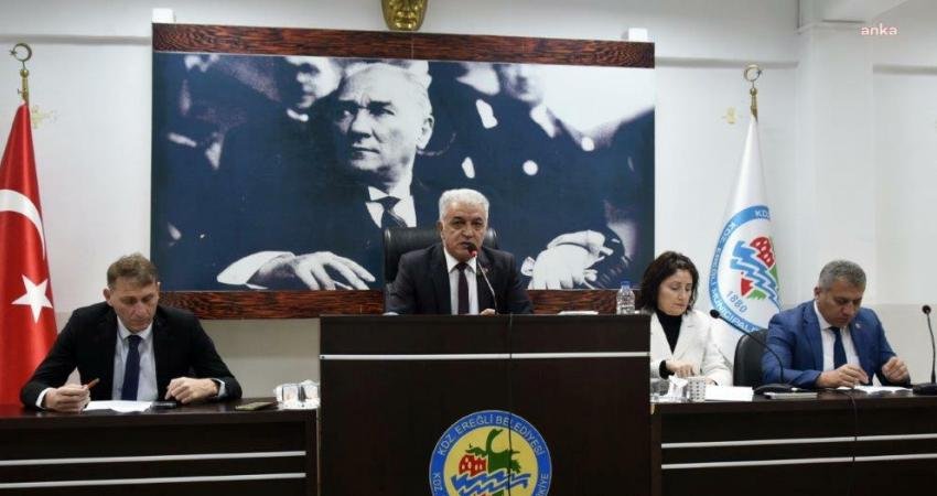 Zonguldak Karadeniz Ereğli Belediye Meclisi, aralık ayı toplantısını yaptı. Meclis