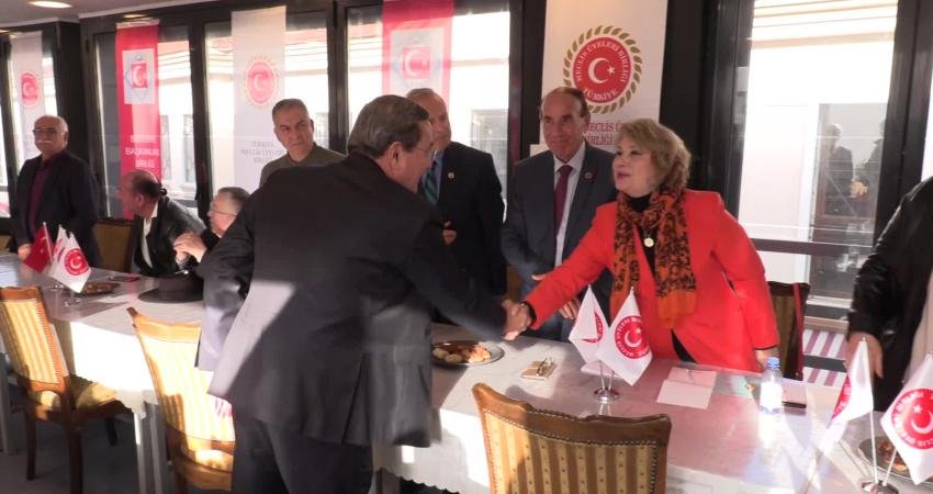 Türkiye Meclis Üyeleri Birliği’ni ziyaret eden Konak Belediye Başkanı Abdül