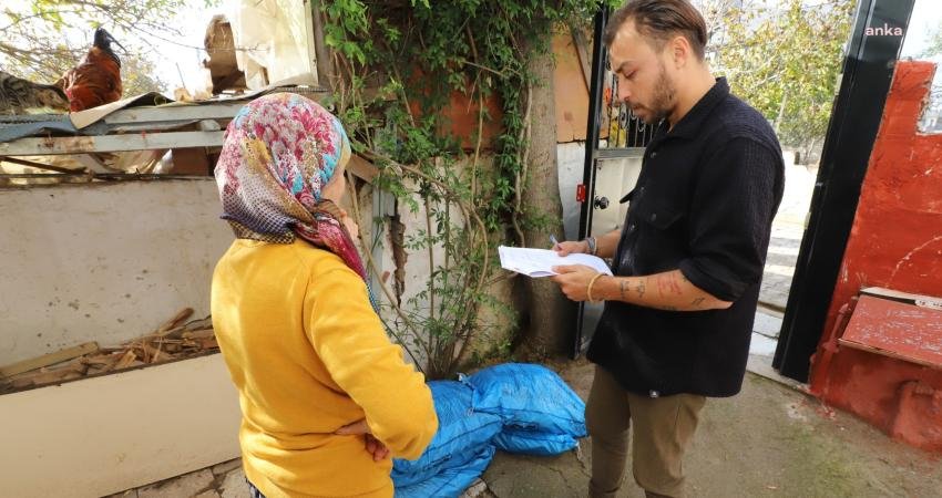 Menderes Belediyesi tarafından başlatılan uygulama ile ihtiyaç sahibi vatandaşlara yakacak