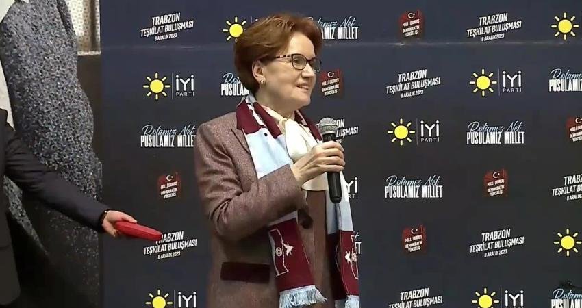 İYİ Parti Genel Başkanı Meral Akşener, Trabzon’da, "Biz adaylarımızın gayretleriyle