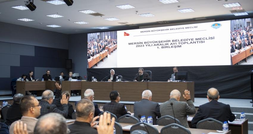 Mersin Büyükşehir Belediye Meclisi’nin 2023 Yılı Aralık Ayı Olağan Toplantısının