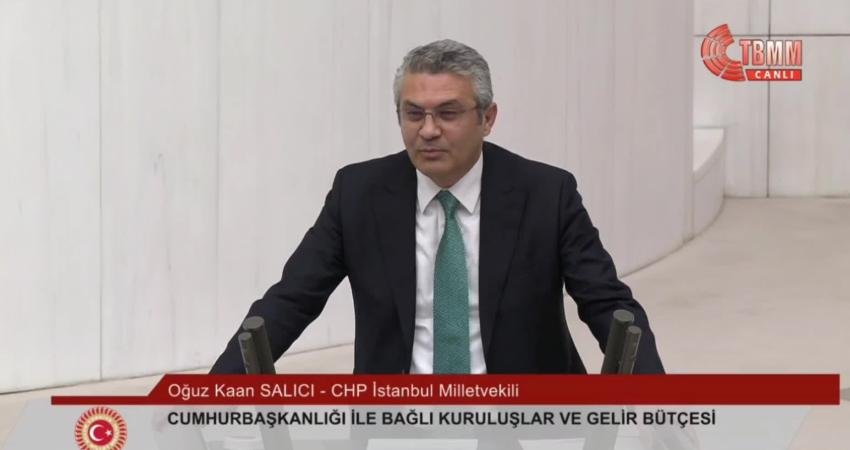 CHP İstanbul Milletvekili Oğuz Kaan Salıcı, TBMM Genel Kurulu’nda; “Savunma