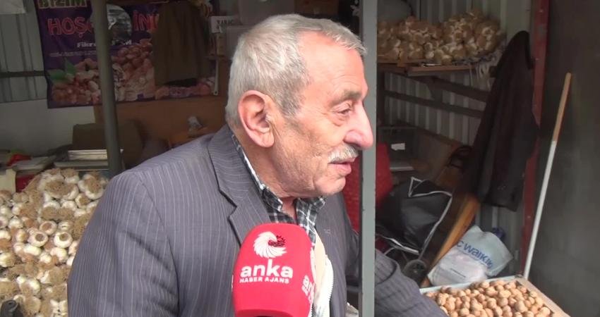 Sinoplu ceviz satıcısı Fikret Şahin, "Toptan satıcıya 95 liraya mal