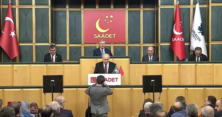 Saadet Partisi Genel Başkan Vekili Sabri Tekir, TBMM grup toplantısında;