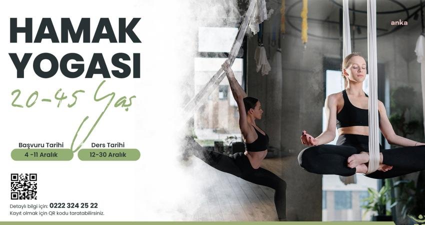 Tepebaşı Belediyesi tarafından düzenlenecek hamak yogası için kayıtlar başladı.