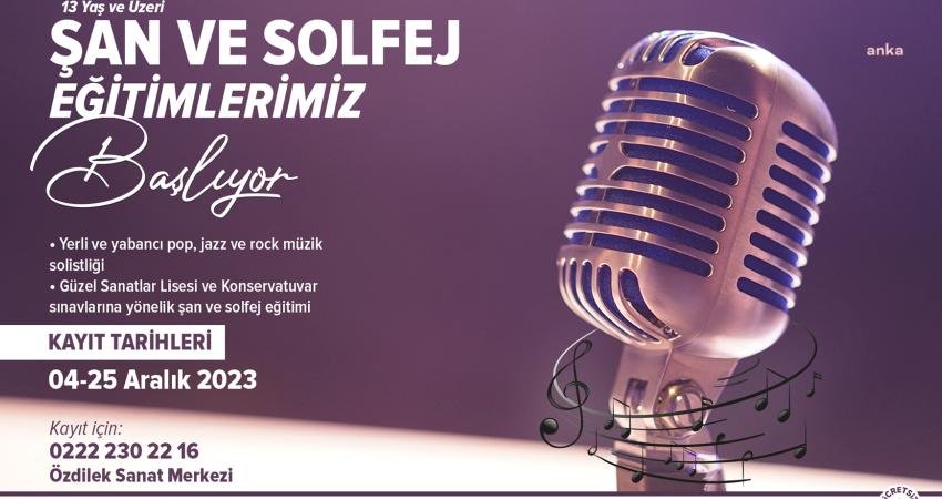 Tepebaşı Belediyesi tarafından düzenlenecek şan ve solfej eğitimleri için kayıtlar