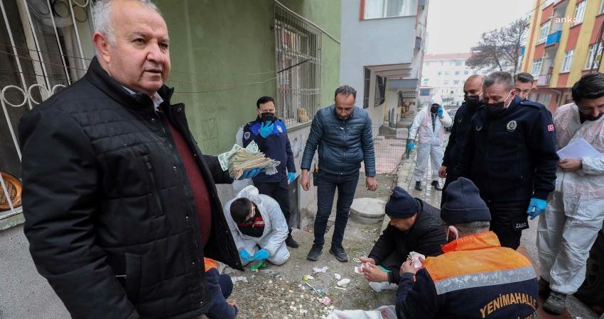 Yenimahalle Belediyesi Zabıta Ekipleri, gelen ihbar üzerine Karşıyaka Mahallesi 520’inci