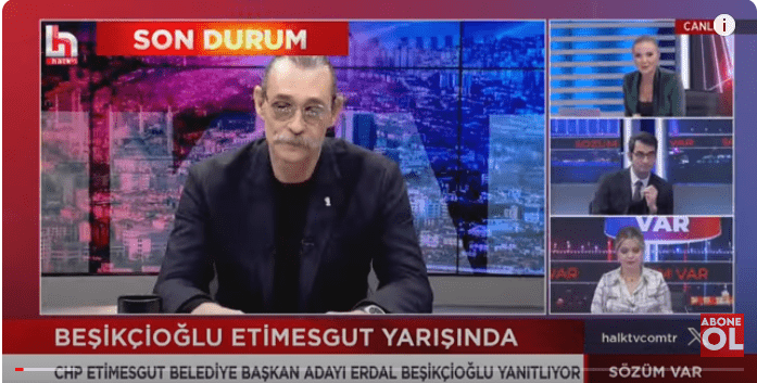 CHP’nin Etimesgut Belediye Başkan adayı Erdal Beşikçioğlu’nun seçim çalışmaları seçmen