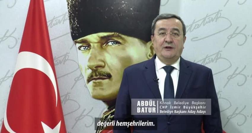 Konak Belediye Başkanı, İzmir Büyükşehir Belediye Başkan adayı Abdül Batur,