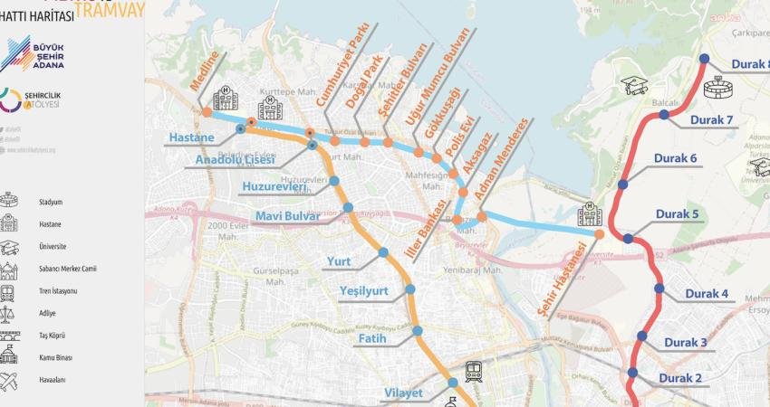 Adana 2. Etap Hafif Raylı Sistem Projesi 2024 Yatırım Programı’na