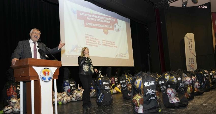 Adana Büyükşehir Belediyesi, amatör spor kulüplerine ve devlet okullarına spor
