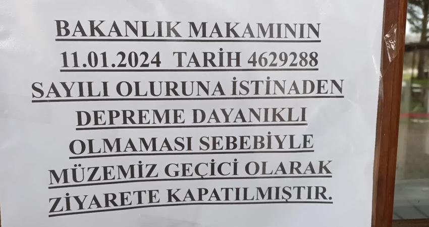 Afrodisias Müzesi, Depreme Dayanıklı Olmadığı Gerekçesiyle Kapatıldı Aydın'ın Karacasu ilçesindeki dünyaca ünlü antik kent Afrodisias ören yerinde