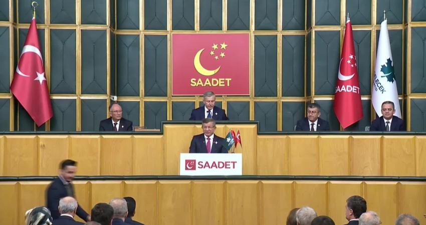 Gelecek Partisi Genel Başkanı Ahmet Davutoğlu, "Geçen hafta Sayın Karamollaoğlu