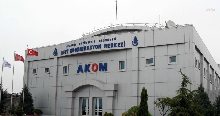 İstanbul Büyükşehir Belediyesi (İBB) Afet İşleri Dairesi Başkanlığı AKOM’un verilerine