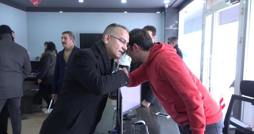 Aksaray Belediye Belediye Başkan adayı Tuğrul Karacaer, esnaf gezilerine devam