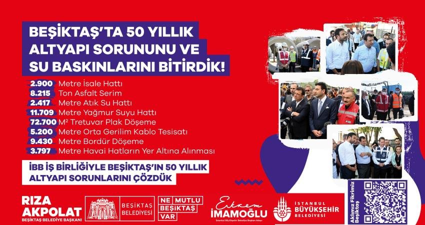 Beşiktaş Belediyesi, ilçenin 50 yıllık sorunlarını İstanbul Büyükşehir Belediyesi iş